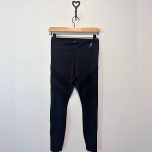 Black “Do you Even” Leggings with Mesh Detail